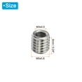 thumbnail image 2 of Uxcell Thread Adapters Sleeve Reducing Nut M5x0.8 Male to M3x0.5 FeMale to Repair Insert Nut Screw Reducer 6mm 10 Pcs, 2 of 5