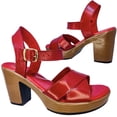 thumbnail image 3 of Huarache Cómoda Plataforma Moda Piel Cabra Tacon 9.0 cmR14 22-27 Rojo, 3 of 5
