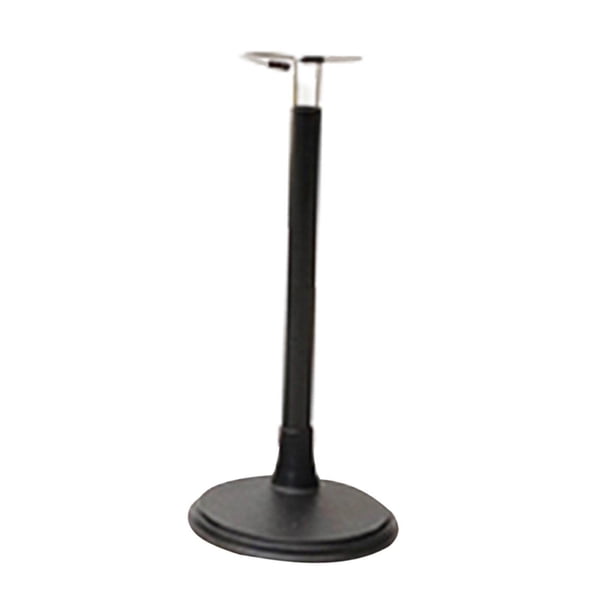Support de figurine d'action en plastique pour poupée - Support mignon réglable en métal - Accessoires de poupée (noir pour poupée de 35 cm