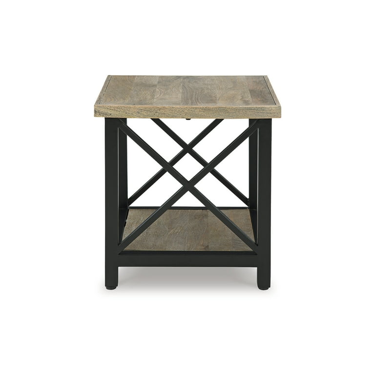 Bristenfort End Table - Brown/Black Bristenfort End Table - Brown/Black