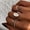 Gold, variant on Elegant Water Drop Diamond Fashion Ring Set: 6-Piece Electroplated Alloy Collection for Women