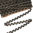 thumbnail image 4 of 20 Yards Metallic Braid Lace Trim Two Tone Centipede Lace Ribbon Decorated Gimp Trim Golden Embroidery, 4 of 8