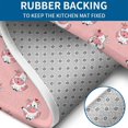 thumbnail image 4 of Pink Cow Heart Pattern Bathroom Rugs Sets 3 Piece,Toilet Cover Set,Absorbent Non Slip Bathroom Mats Sets with U-Shaped Contour Rug Toilet Rug Set, 4 of 5