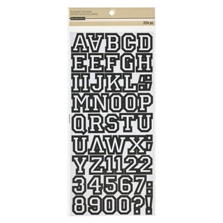 Darice Orange Large Block Font Letter Stickers 160 pc for sale online