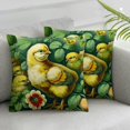 thumbnail image 3 of nygtbtfer Pillow Egg Farmhouse Cushion Case Happy Floral Chick Throw Pillow Covers Spring Square Linen Pillow Case for Sofa Couch Home Bedroom Office Decor White, 3 of 7