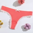 thumbnail image 5 of 6Pcs Seamlesses Thongs for Women Not Show Thong Underwear,Lady Breathable Bikinis Panty G-String Soft Undie,Tanga Gifts, 5 of 7