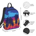 thumbnail image 4 of Daiia Beach with Palm Trees School Backpack for Men and Women Lightweight Backpack Durable Backpack Water-Resistant,Travel,Work Bag, 4 of 9