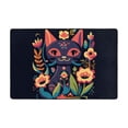 thumbnail image 1 of Flower Cat Artwork Rugs Doormat, Non-Slip Absorbent Door Mat Front Back Doormat Entryway Rugs 36"x24", 1 of 8