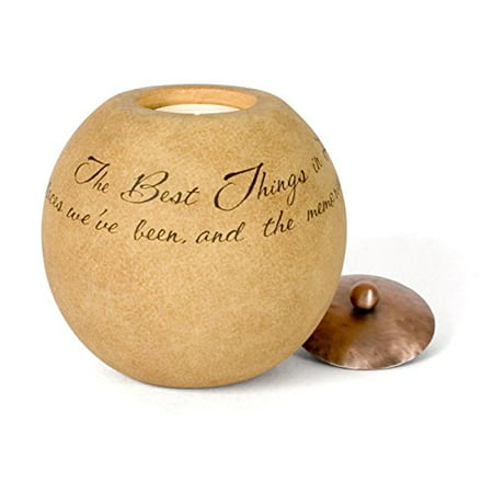 The Best Things in Life Pavilion Tea Light Candle, 4-1/2-Inch Round, Sentimental Saying..., By Comfort Candles Ship from (Best Candles For Light)
