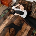 thumbnail image 4 of Homewish Farmhouse Deer Animal Bedding Comforter Set 7 Pieces for Men, Black Brown Buffalo Plaid Full Bedding Set, Western Lodge Cabin Reversible Fitted Sheet Flat Sheet, Microfiber Bedroom Decor, 4 of 7