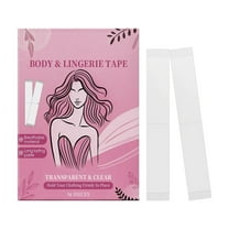 BKBP 36 Pack Double Sided Clothing Tape Waterproof Fashion Clothing Tape for Women Body Tape for Clothes, Dress, Pants, Transparent All Day Strength Clothing Tape for Skin (Clear)