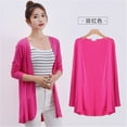 thumbnail image 6 of Korean Fashion 2019 spring Summer Autumn new women's long sleeved Modal cardigan air conditioning sweater coats PZ1755, 6 of 6