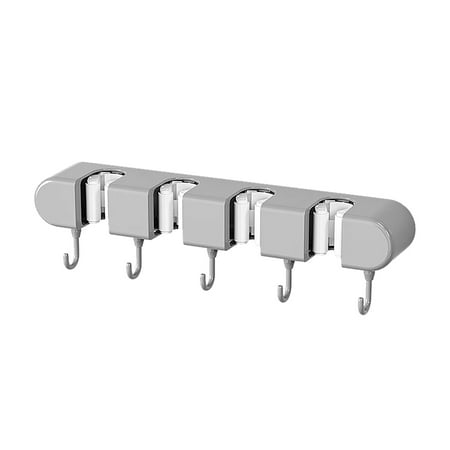 

MARCUVMK Mop Clip Wall Hanging without Punching Mop Hook Fixing Frame Bathroom Door Rear Storage Rack Artifact