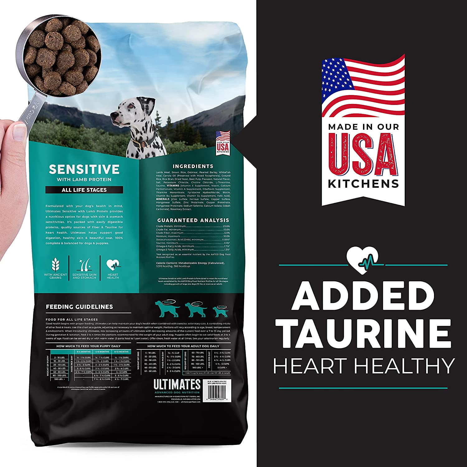 Ultimates Sensitive Dry Dog Food Lamb 28lb