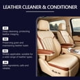 thumbnail image 7 of 2 In 1 Leather Cleaner And Conditioner Car Interior Leather Care Cleaner Conditioning Spray Deep Clean Stain Removal Restore Shine Nourish Protect Leather Seats Sofa Bags For Car Home Office Use, 7 of 7