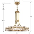 thumbnail image 5 of CLO-8898-AG Crystorama Lighting Clover - Eight Light Chandelier in Traditional and Contemporary Style - 22.5 Inches Wide by 22.5 Inches High-Aged, 5 of 9