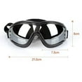 thumbnail image 4 of Gafas de Protección ocular Gloria a prueba de agua para mascotas Gafas negras, 4 of 9