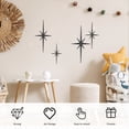 thumbnail image 3 of Mid-Century Modern Atomic Starburst Wall Decor, Set of 4 Metal Wall Pediments, Easy to Install, Elegant Wall Art for Home and Office, Independence Day Decoration, 3 of 10
