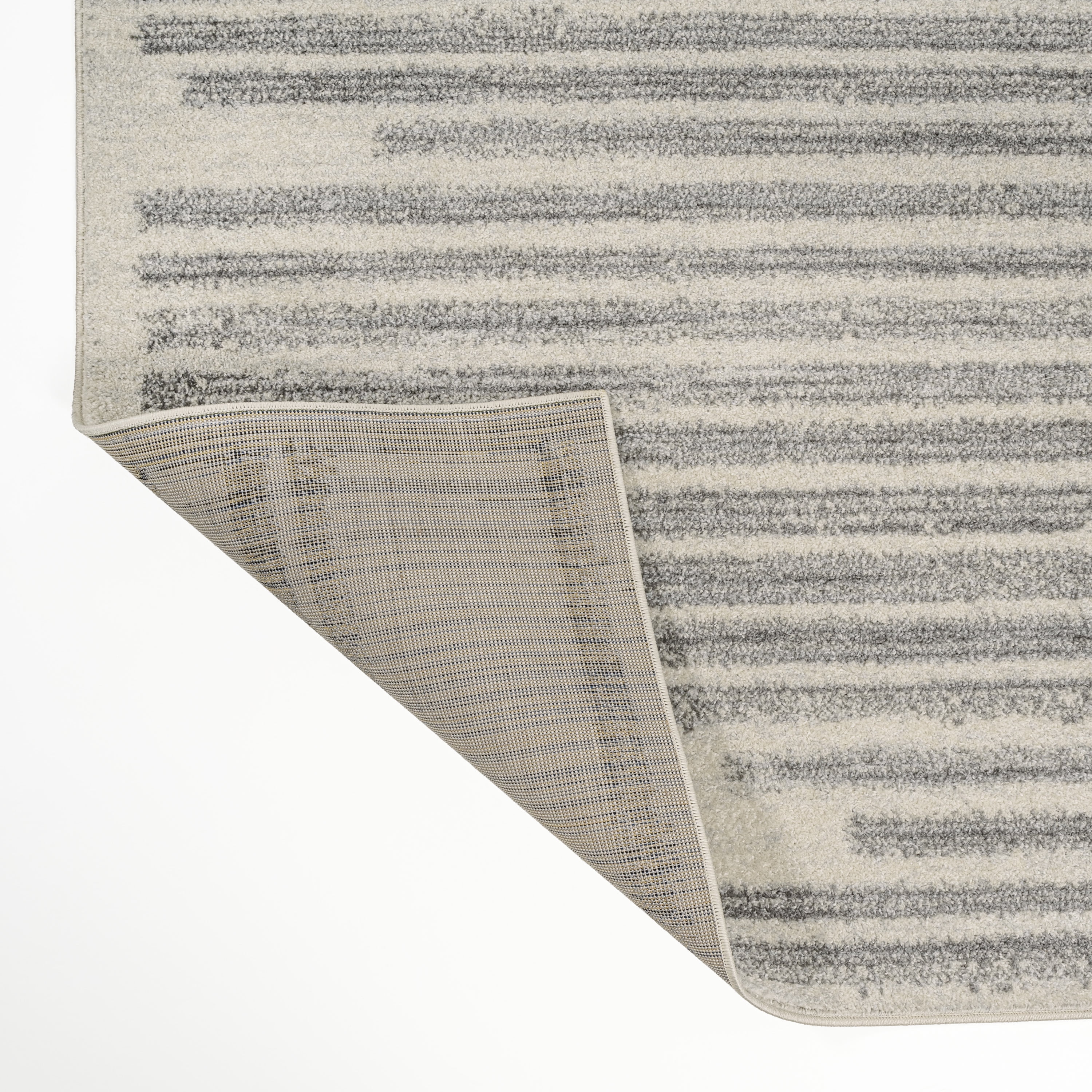 JONATHAN Y MOROCCAN HYPE 2 x 8 Runner Rug, Khalil Berber Stripe - Cream/Gray, MOH207C-28