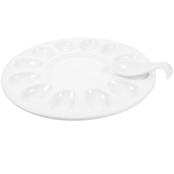 Raindrops Shrimp Slider Tray Practical Plate for Kitchen Use Egg