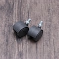 thumbnail image 3 of Miangastore Roulettes Pivotantes Robustes pour Meubles en Nylon PP Couleur Noire Rotation 360 Degrés Base Carrée 1 Pouce, 3 of 8