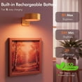 thumbnail image 6 of Picture Lights for Wall, Rechargeable Battery Operated LED Painting Light with Remote Control Dimmable & Timer, 3 CCT Magnetic Art Display Lighting, Wireless Wall Decor Puck Light, 6 of 9