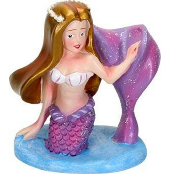 YTC Summit Mermaid Figurine 3.5 inch Small Statue Colorful Mermaid Collectible (Fuchsia)
