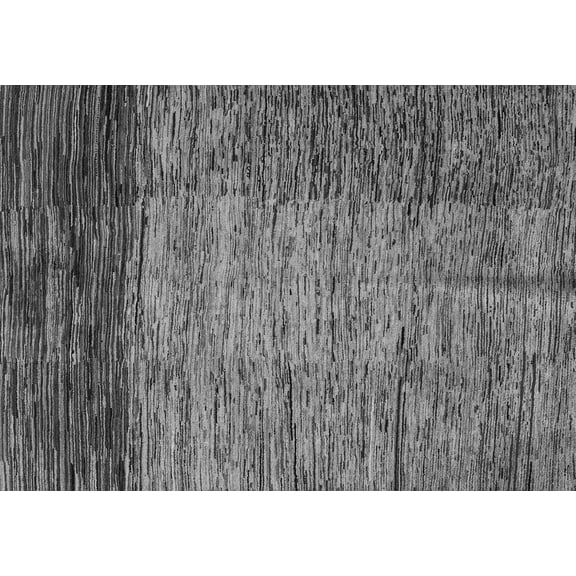 Ahgly Company Indoor Rectangle Abstract Gray Modern Area Rugs, 4' x 6'