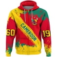 thumbnail image 3 of Sudadera con capucha y cremallera con el emblema nacional del país africano y la bandera de Camerún para hombre, ropa informal deportiva para niño, 3 of 4