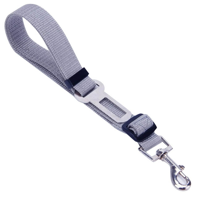 Harnais de Limitation Ajustable pour Ceinture de Voiture pour Animaux, Laisse de Voyage pour Voiture pour Animaux, Sangle et Laisse pour Véhicule, Accessoires, Gris