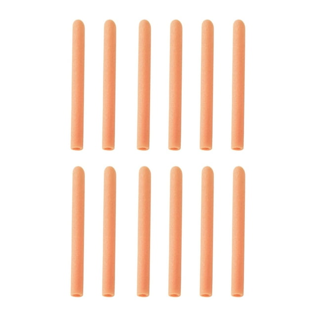12 fundas de espuma para postes de trampolín, color naranja, 40 cm de largo, portátiles, almohadillas protectoras.
