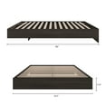 thumbnail image 7 of Nexera Full Size Platform Wood Bed Frame, Ebony, 7 of 7