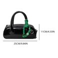 thumbnail image 2 of Bolso Mensajero Hombro Nicho Barril Cuero PU para Mujeres Y Niñas, 2 of 9