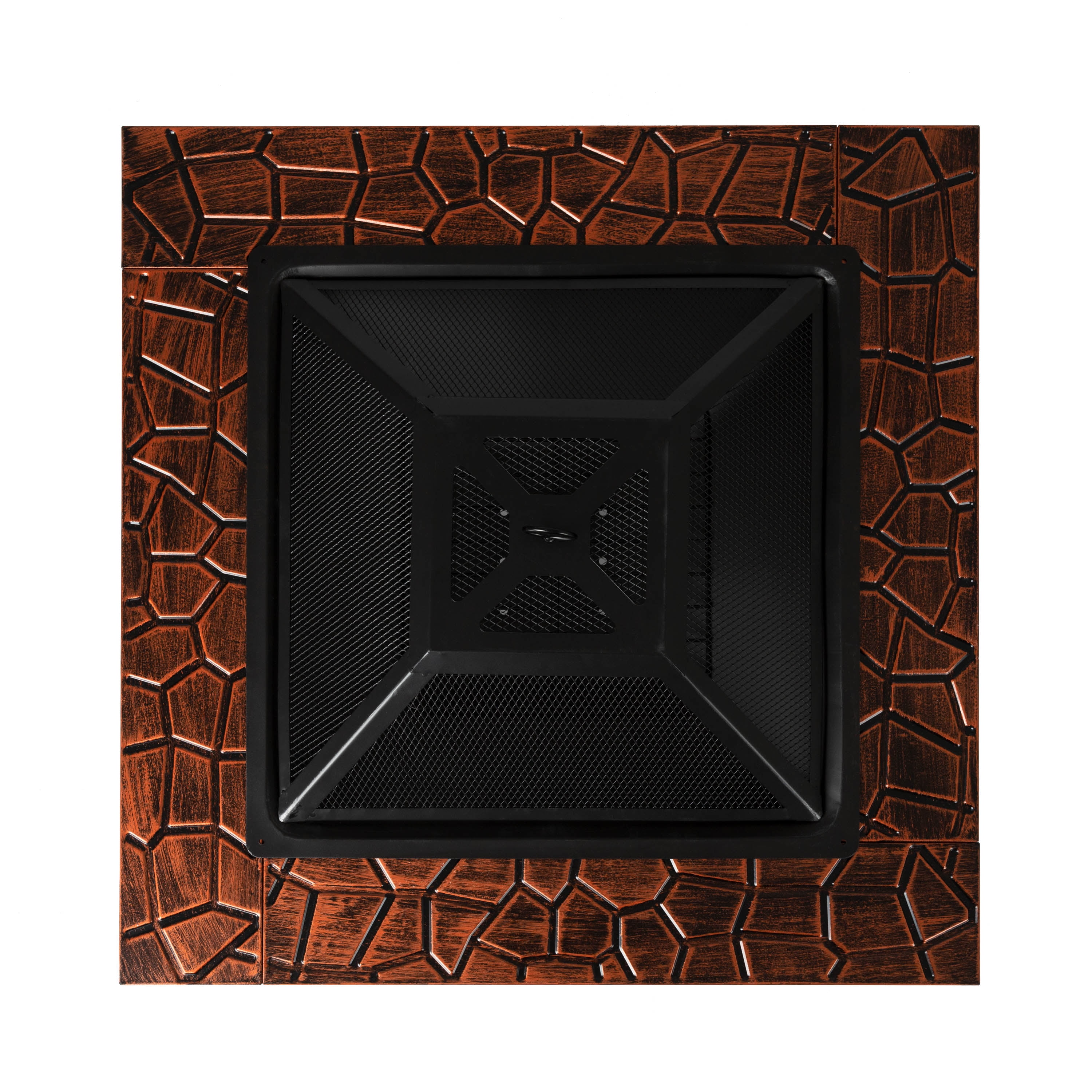 Fire Sense Foxdale Steel Square Wood Burning Fire Pit