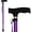 Lavender, variant on XX Walking Cane - Adjustable Walking Stick - Lightweight Aluminum Offset Cane with Ergonomic Handle and Wrist Strap - Ideal Daily Living Aid for Limited Mobility