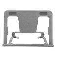 thumbnail image 2 of Soporte para tableta de aleación de aluminio portátil plegable gris para escritorio, teléfono, tableta, soporte para dibujo para teléfono móvil de 5 a 14 pulgadas, 2 of 5