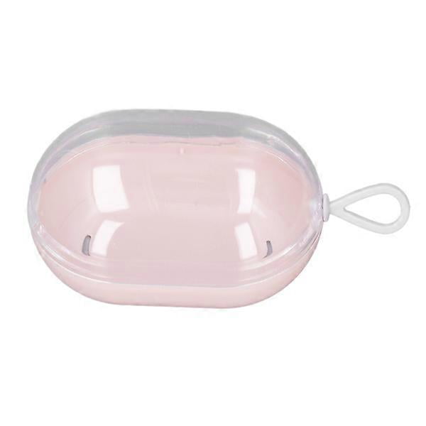 5-pack Sponge Storage Box Dustproof Elastic Band Cosmetic Sponge Holder Pink