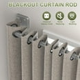 Curtain Rods for Windows 48 to 84, Blackout Curtain Rod Wrap Around