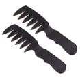 thumbnail image 2 of Peine de dientes anchos, 2 piezas, peine profesional para hombres, peine para peinar, peine para peluquería para hombres, funcionalidad de alta precisión, 2 of 12
