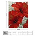 thumbnail image 3 of FCXZI Durable Soft Flannel Blanket Red Flowers Art Nouveau 3 Sizes 30*40in, 3 of 7