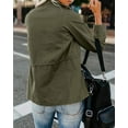 thumbnail image 4 of Sherrylily Women Military Anorak Utility Coat Casual Zip Up Lightweight Jacket with Pockets, 4 of 7