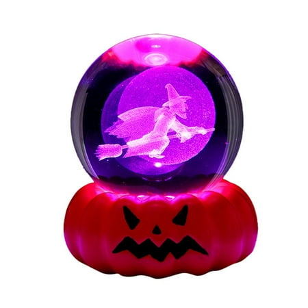 

REASONCOOL 3D Witch LED Night Light Table Decoration For Unique For Home Parties And Festive Celebrations Sound compatible with Machine with Projector Space Lamp