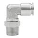 thumbnail image 3 of Par Rápido 8Mm Bspp Rosca Externa 44628 Cobre Ángulo Recto Conector Rápido Elemento Neumático Para Manguera De Nailon Pu Herramienta De Aire (Plata) 2 Uds Scienceny TO003042-00, 3 of 7