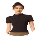 thumbnail image 2 of LYMAYTER Women Sports Jacket Lightweight Full Zip Active Track Jacket Short Sleeve Slim Fit Top S-2XL, 2 of 8