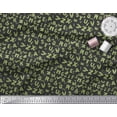thumbnail image 2 of Soimoi Vert Georgette Viscose Tissu Alphabet Texte Imprime par Yard 44 Pouces de Large, 2 of 3
