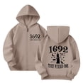thumbnail image 2 of Mercatoo Halloween Long Sleeve Women's Witch Top Casual Long Sleeve Holiday Zipper Sweatshirt, 2 of 5