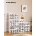 thumbnail image 4 of Cajas para zapatos SONGMICS, apilables y transparentes, juego de 18, 4 of 6