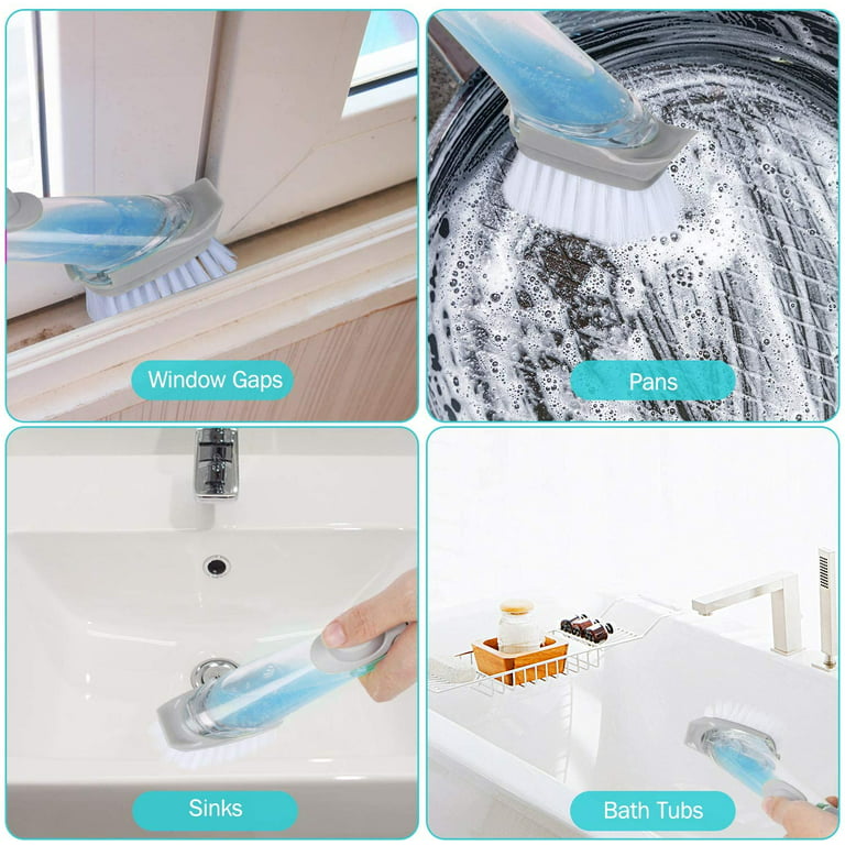 3Pcs Cleaning Dish Scrub Brush Kitchen Sink Bathroom Brushes Cleaning Brush