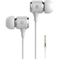 thumbnail image 2 of PYYNA-Headphones with Extra Long Cord Extra Earbuds for PC TV Ear Listening Earbuds Without Microphone Plug in Headphones Ear Buds for Computer with No Mic Earphones White 6.5FT, 2 of 4