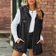 thumbnail image 1 of Chaquetas y abrigos de mezclilla sin mangas para mujer, moda informal, bolsillos, botones, sin mangas, chaqueta, abrigo de mezclilla, chaleco de mezclilla para mujer, 1 of 8